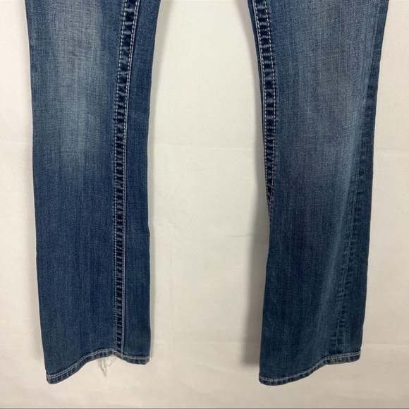 Miss Me Y2K Vintage Signature Boot Medium Wash Low Rise Jeans Size 26 - Picture 7 of 11